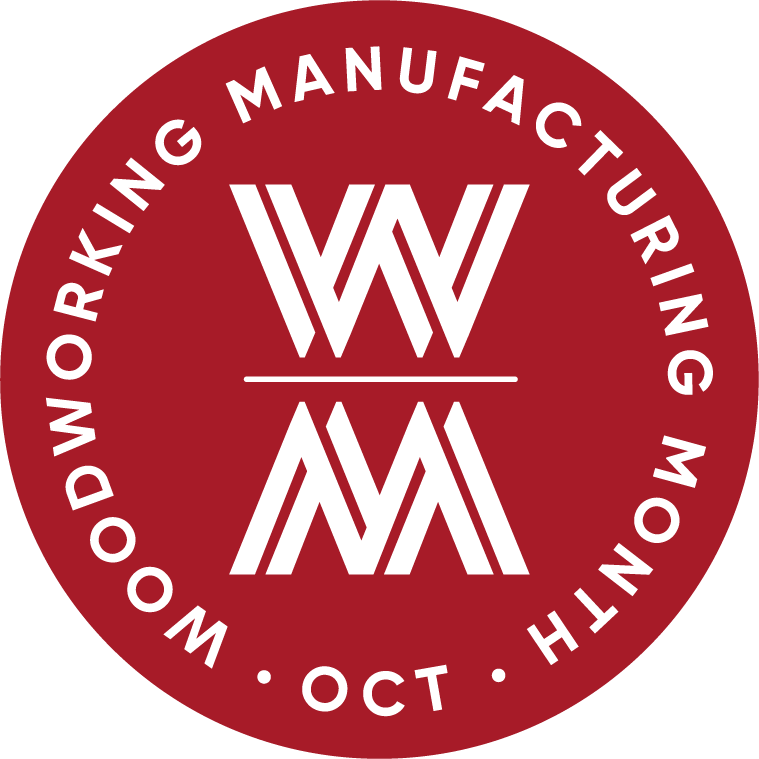 Woodworking Manufacturing Month - October logo